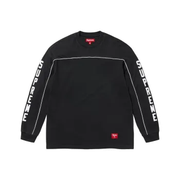 Supreme Paneled Piping L/S Top