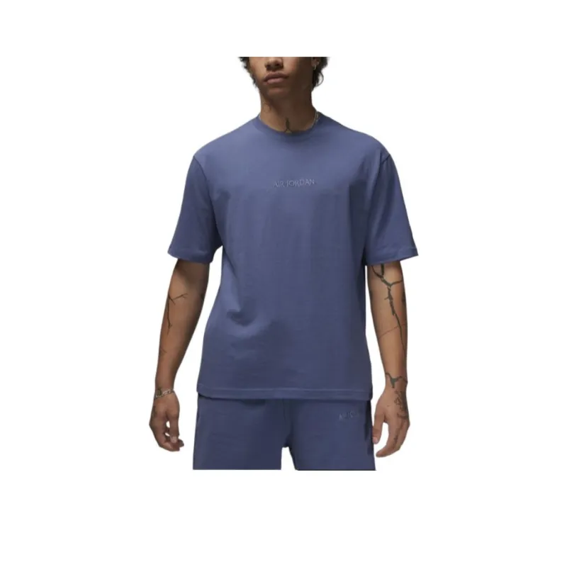 Jordan Air T Shirts Men Blue-0