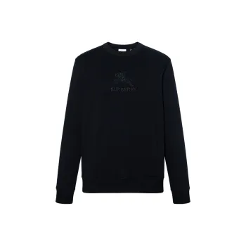 Burberry Logo Embroidered Crewneck Sweatshirt