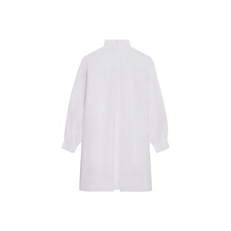 CELINE Embroidered Long Sleeved Dress-1