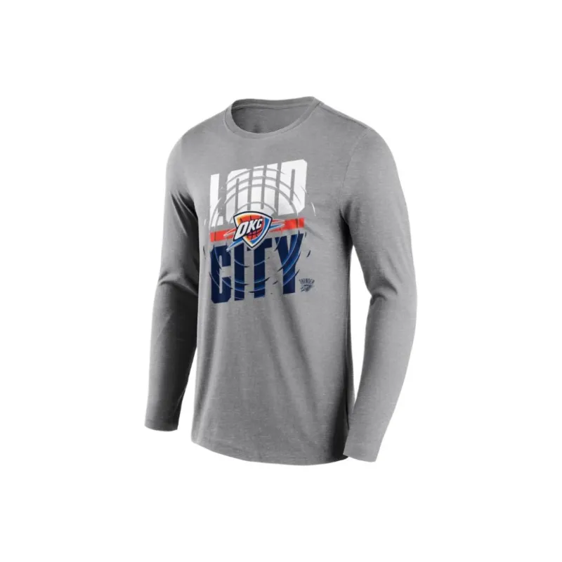 NBA x Fanatics Oklahoma City Thunder T-Shirt Men's Gray-0