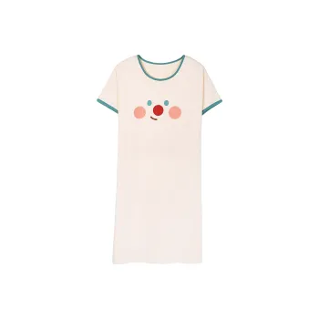 FENTENGCARE Nightgown Women's Apricot