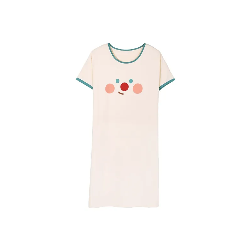 FENTENGCARE Nightgown Women's Apricot-0