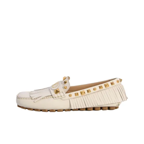 Valentino GARAVANI VLogo Signature Casual Single Shoes Women's Ivory White