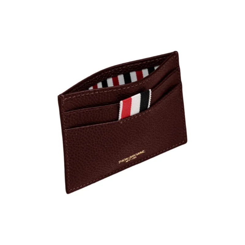 THOM BROWNE 4 Bar Striped Card Holder-3