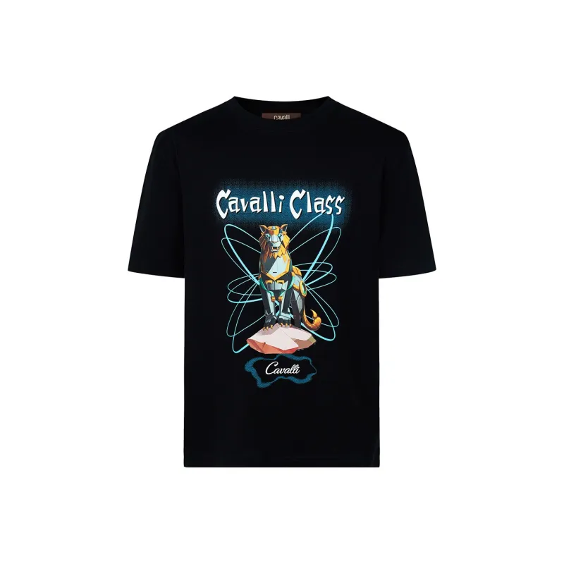 Cavalli Class T Shirt Men's Black-0