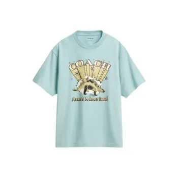 COACH SS25 T Shirt Men's Misty Blue