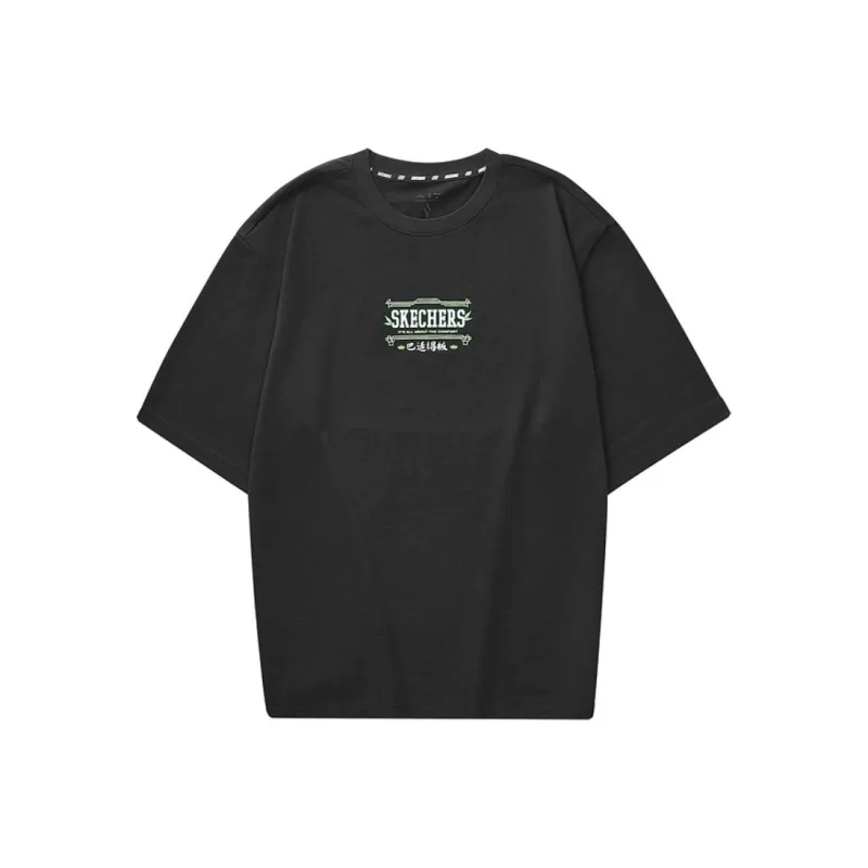 Skechers Sports Life Collection T Shirt Unisex Carbon Black-0