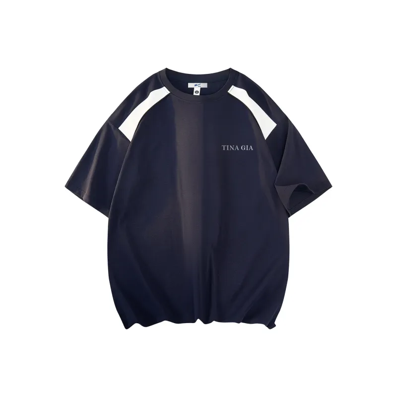 TINA GIA T Shirt Unisex Navy Blue-0