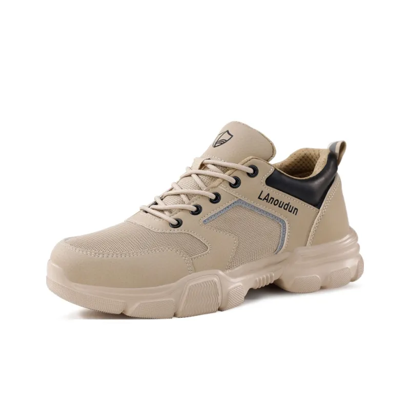 Blue Gull Shield Moisture Wicking Lightweight Abrasion Resistant Low Top Outdoor Shoes Unisex Khaki-1