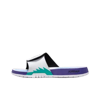 JORDAN Hydro 5 Retro Slide White New Emerald Grape Ice Black