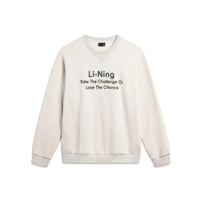 LiNing Weekend Youth Sweatshirt Unisex Heather Gray Tile Gray-0