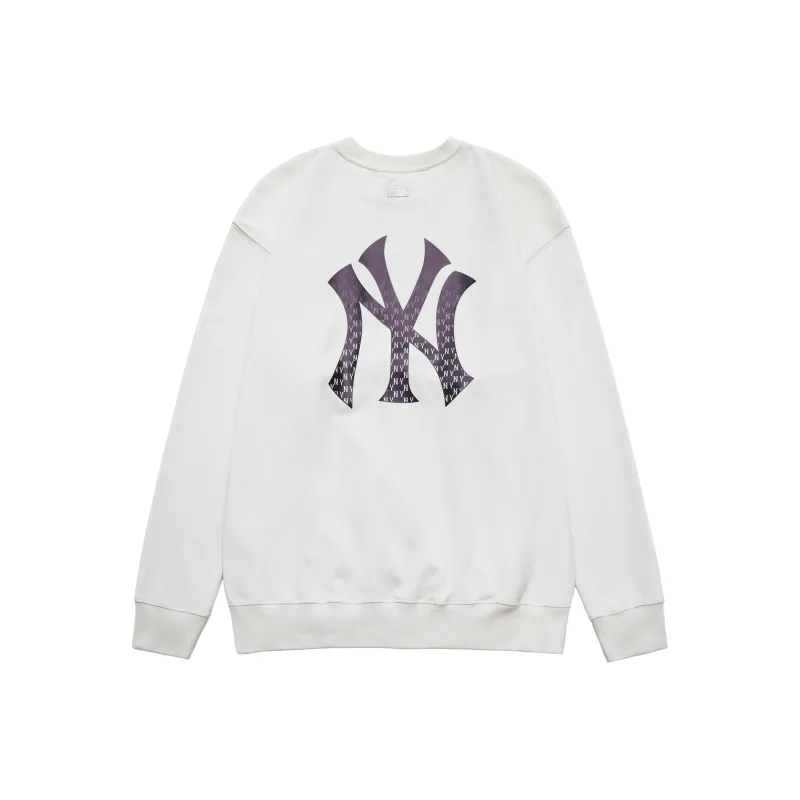 MLB New York Yankees Sweatshirts Unisex Ecru-0