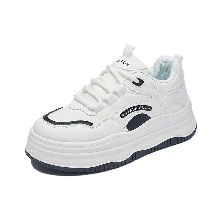 SHENGERLEIDE Slip Resistant Breathable Abrasion Resistant Low Top Skateboard Shoes Women's-5