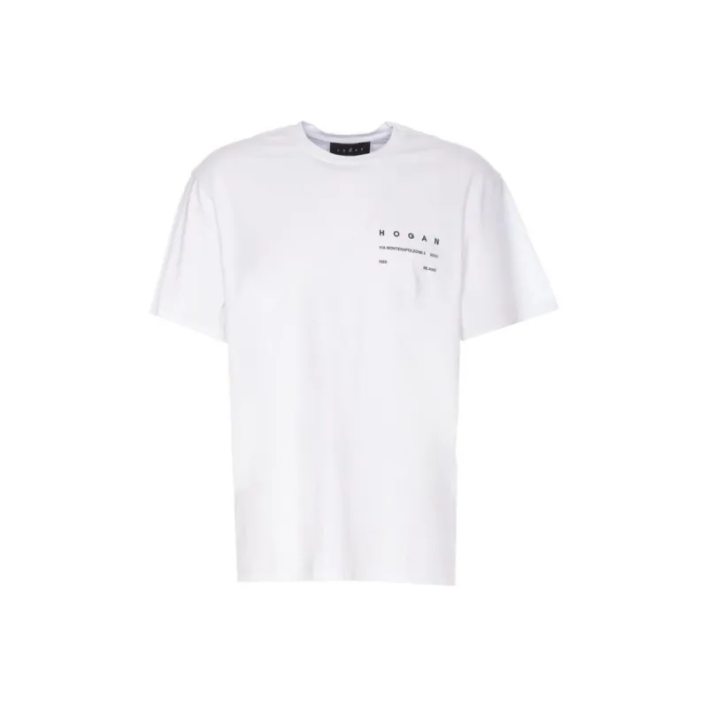 HOGAN Logo Printed Crewneck T Shirt-0