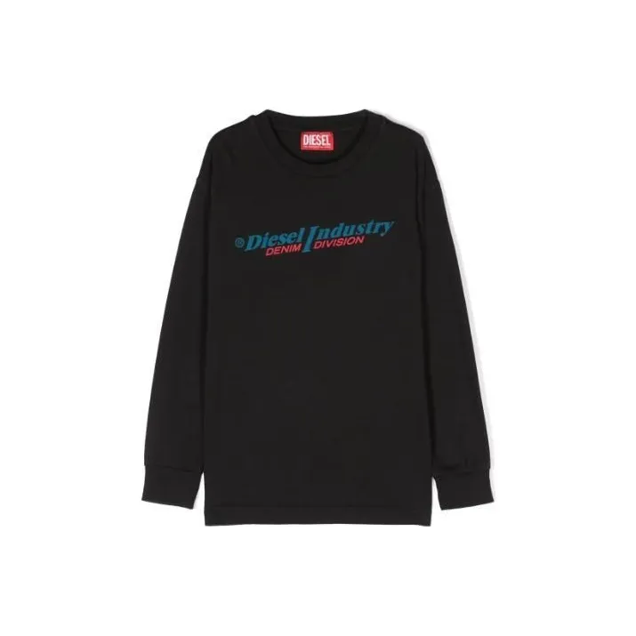 DIESEL Tjustls Logo Printed Crewneck Sweatshirt-2