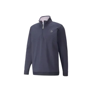 PUMA Sweat De Golf AP CLOUDSPUN Castle À Fermeture Sweatshirt Men's Blue