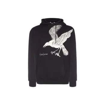 Yohji Yamamoto X New Era Eagle print Hoodie