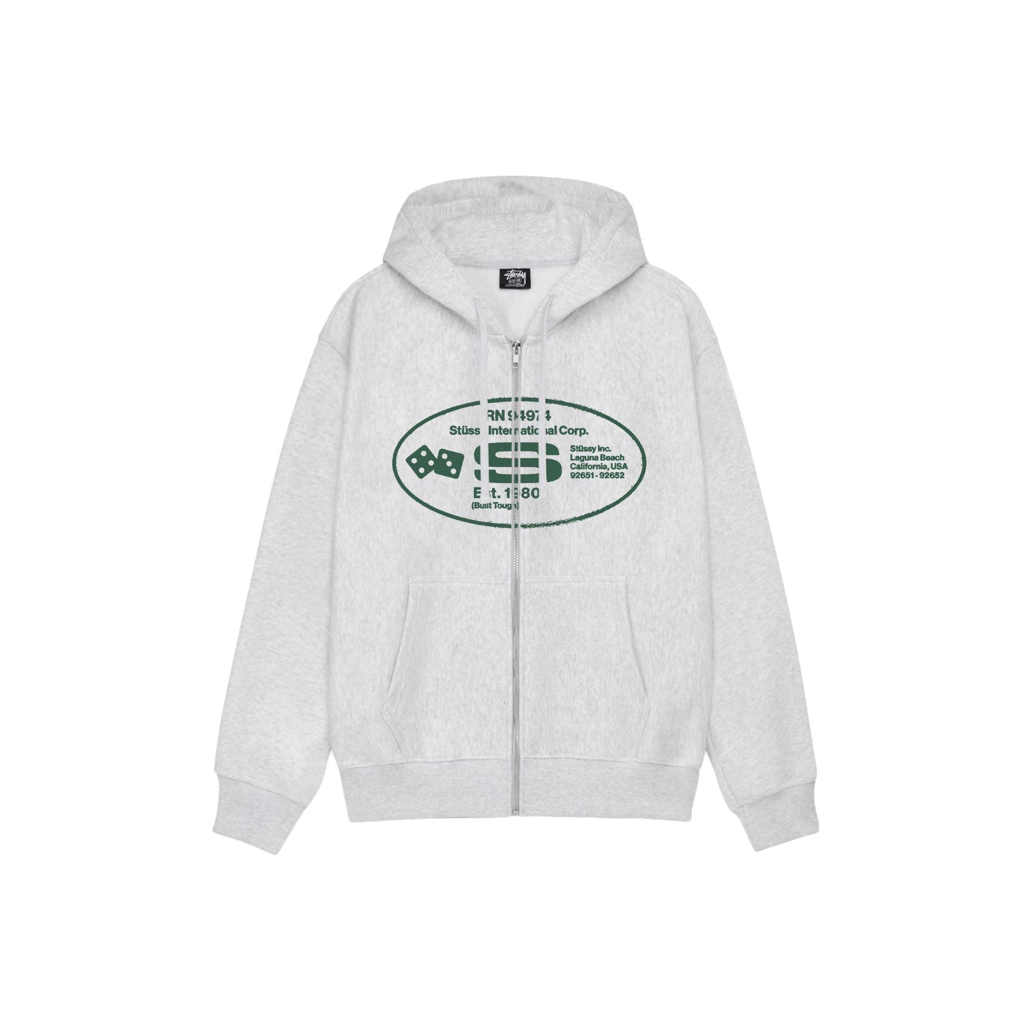 ★25SS★STUSSY OL OVAL ZIP HOOD Stüssy: Our Legacy Work Shop Oval Zip Hood (Ash Heather