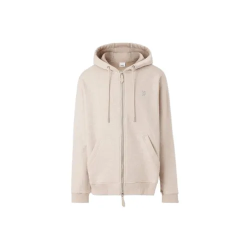Burberry Monogram Motif Cotton Zip Up Cashmere Hoodie