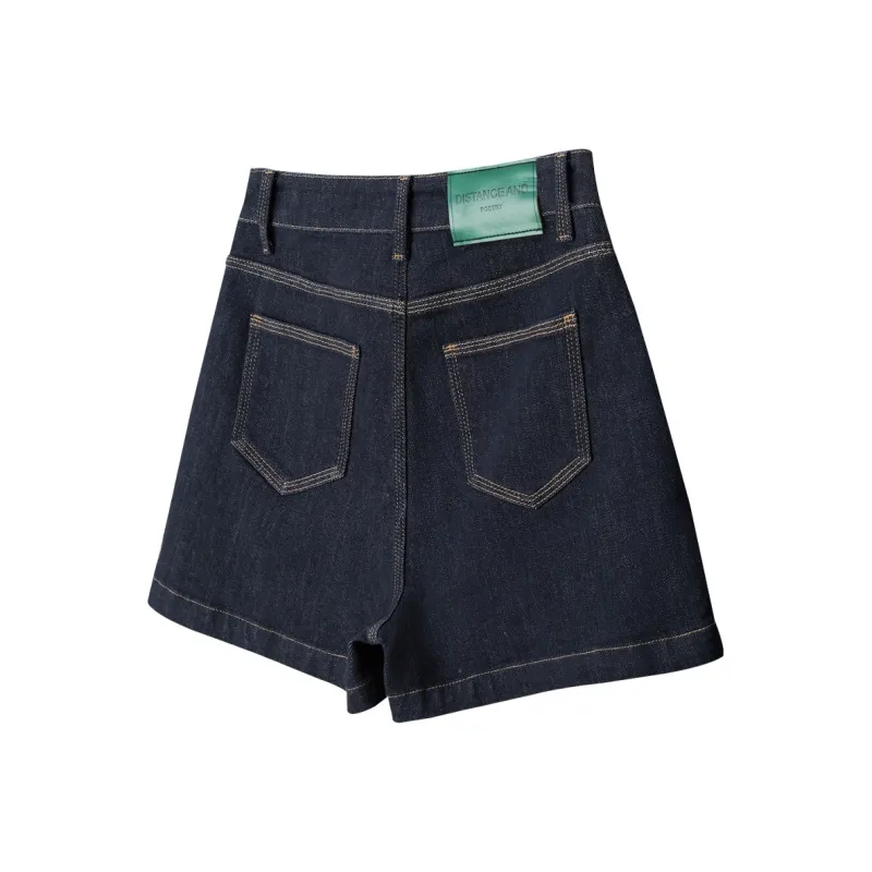 TOUCH Denim Shorts Women's Dark Blue-1