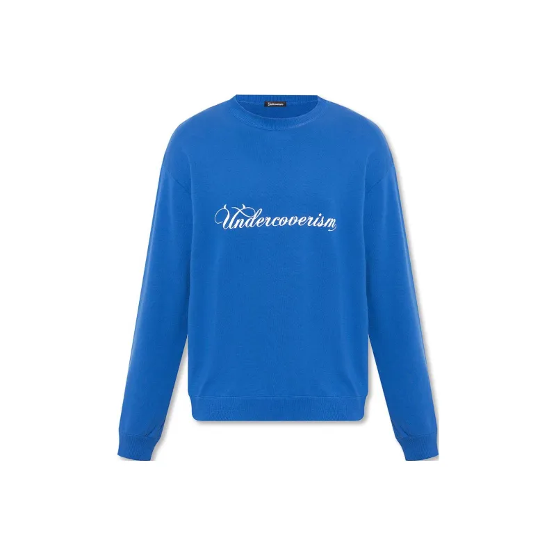 UNDERCOVER Logo print Cotton Sweater-0
