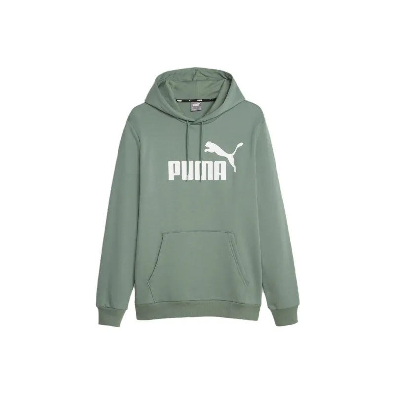 PUMA Sweat À Capuche Essentiels Big Logo Homme Sweatshirt Men's Eucalyptus Green-0