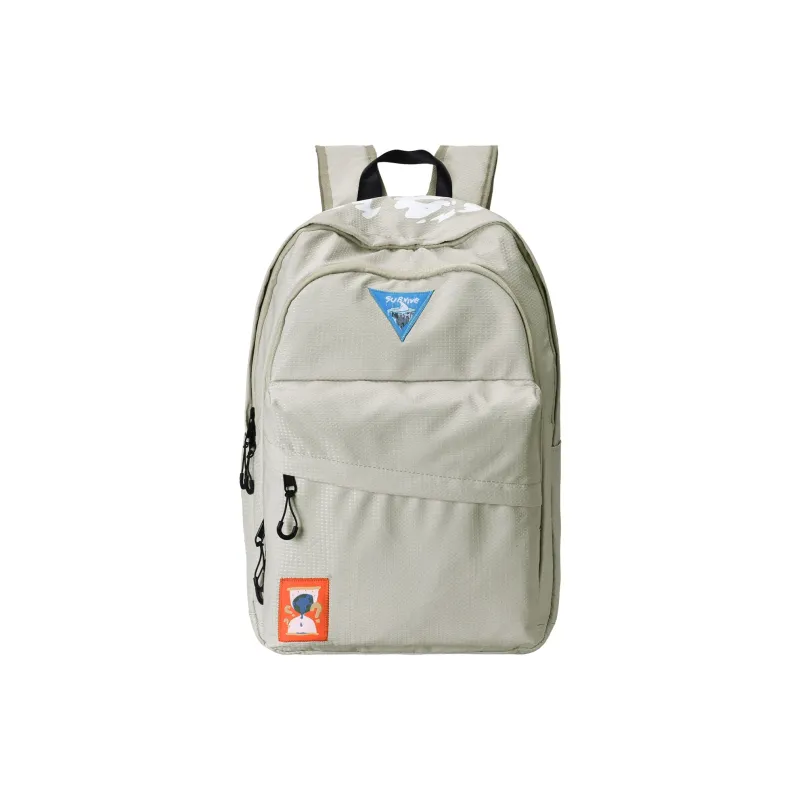 FINITE LOOP Bote Bottle Eco Friendly Fabric Travel Backpack Unisex White-10