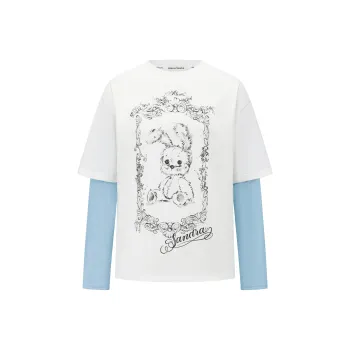Alexia Sandra Fairy Tale Series T Shirt Unisex White Blue