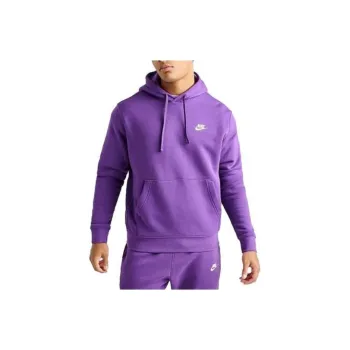Nike SPORTSWEAR CLUB FLEECE EMBROIDERED HOODIE Sweatshirt Men's Purple