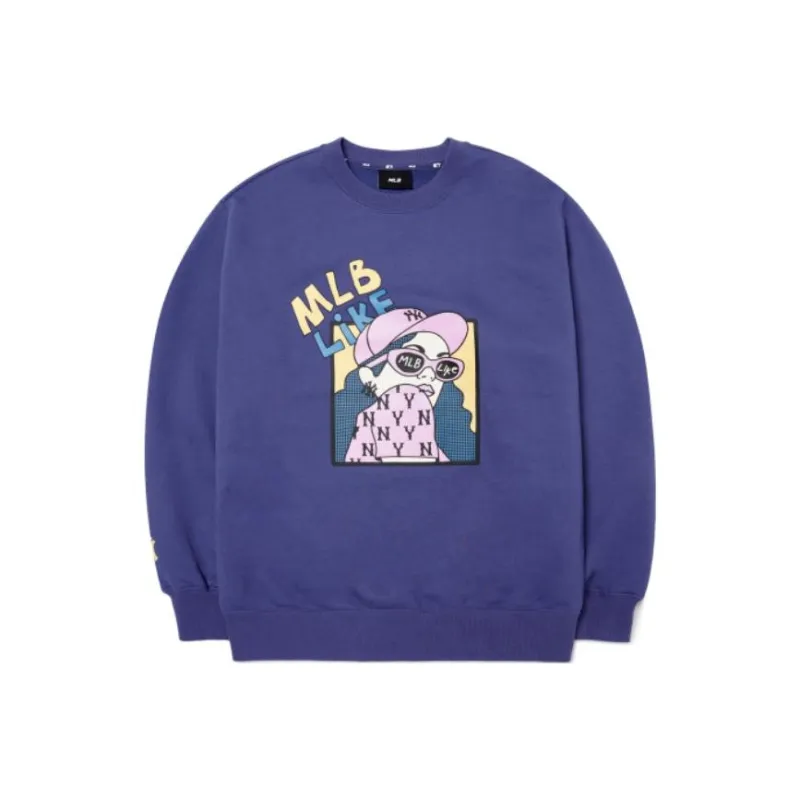 MLB Sweatshirts Unisex Dark Blue-0