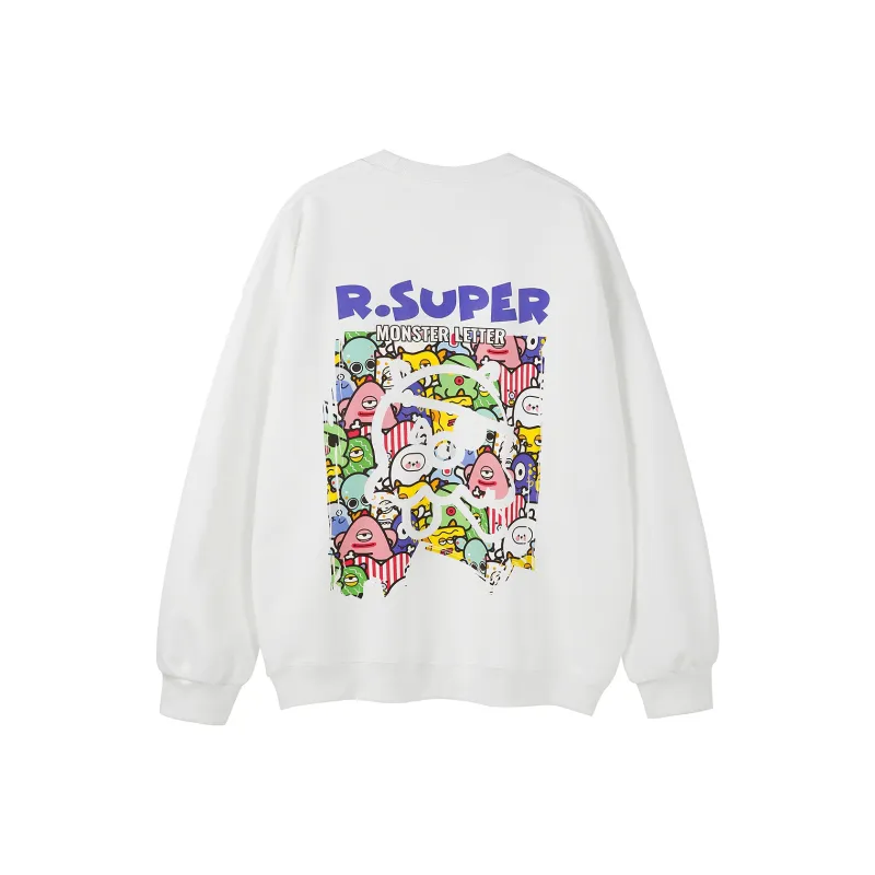 R.super X Monster Letter Co branded Series Sweatshirts Unisex-11