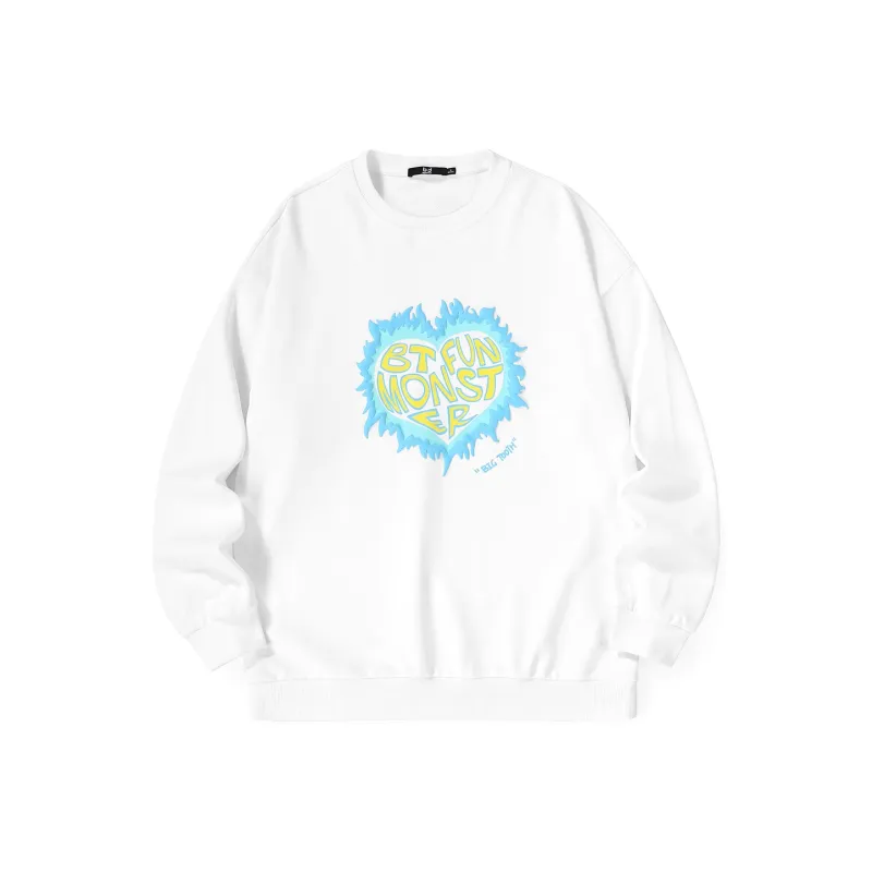 Bt Crew Neck Loose Fit Sweatshirt Unisex-5