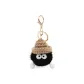 Black-Small Coal Ball Keychain