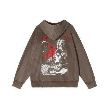 R69 Hooded Loose Fit Sweatshirt Unisex