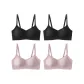 4 Pack (2 Versatile Black+2 Taro Pink)
