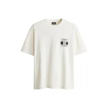 H&M T Shirts Men Cream