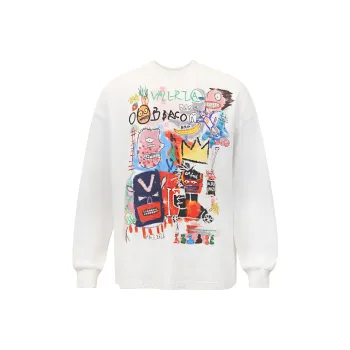 Valeria Obbaco Spring And Summer Sweatshirt Unisex White