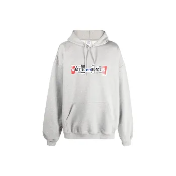 Vetements Mixed Logo Hoodie