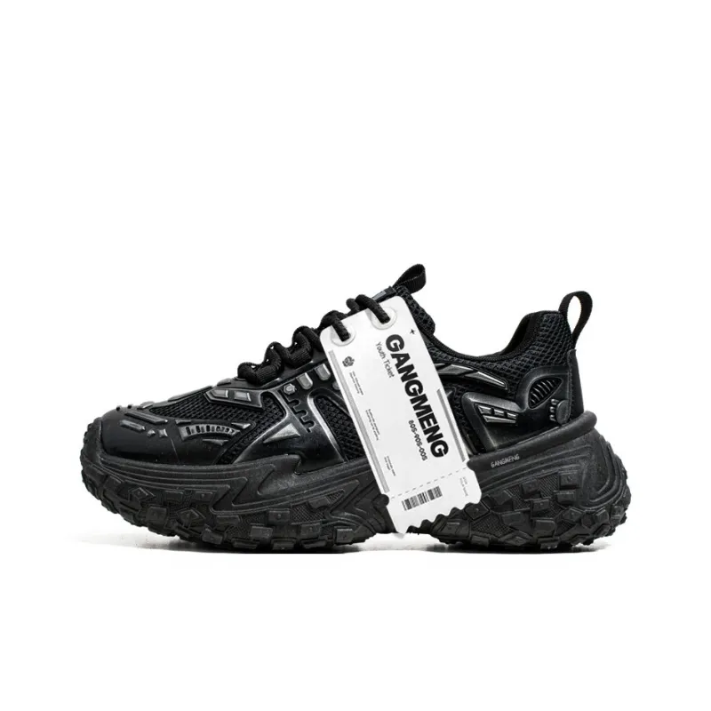 Hong Kong Meng Anti Slip And Wear Resistant Height Increasing Low Top Chunky Sneakers Men's-1