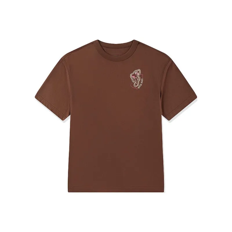 QIAODAN Sports Life Collection T Shirt Men's Maroon Umber-0