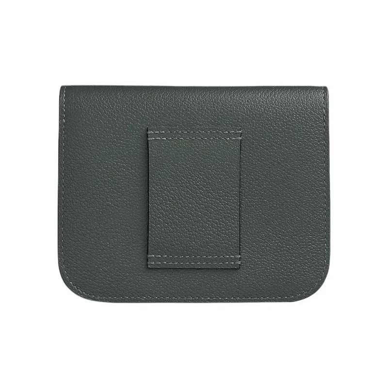 HERMES Constance Slim Evercolor Calfskin Wallet Women's Host Mangrove Red-1