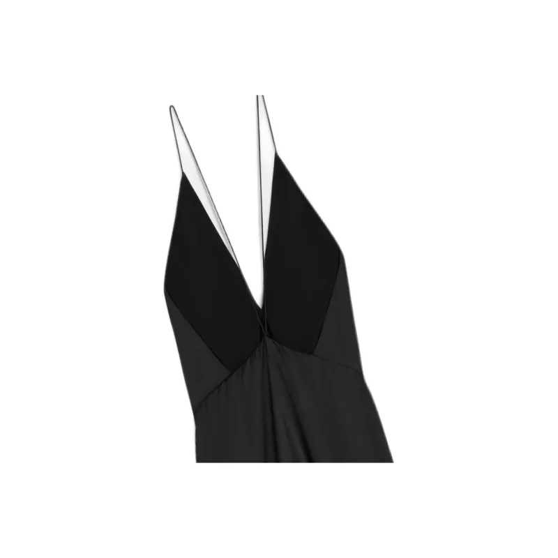 CELINE Long Dress In Silk Satin-4