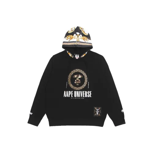 Aape Metallic Logo-print Hoodie