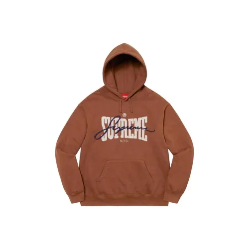 Supreme Embroidered Chenille Hooded Sweatshirt