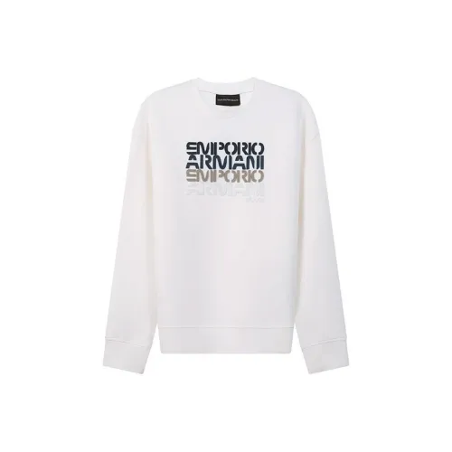 EMPORIO armani Handbag Sweatshirts Men Vanilla White