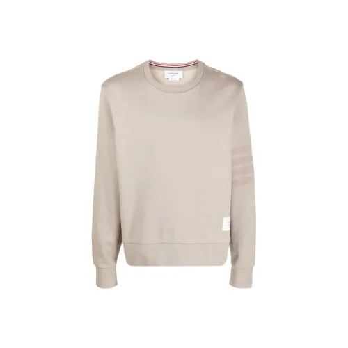 THOM BROWNE 4 Bar Stripes Cotton Sweatshirt
