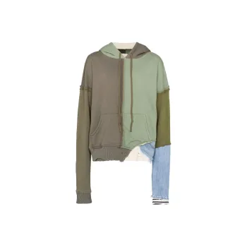 GREG LAUREN Colour-block Panelled Hoodie