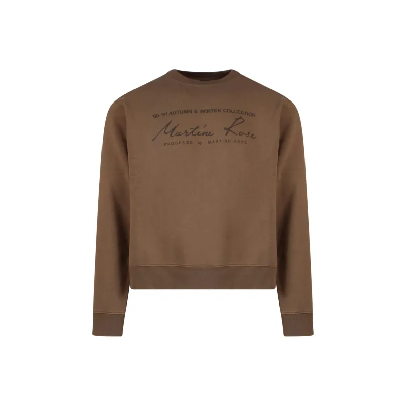 Martine Rose Sweatshirts Men Brown-0