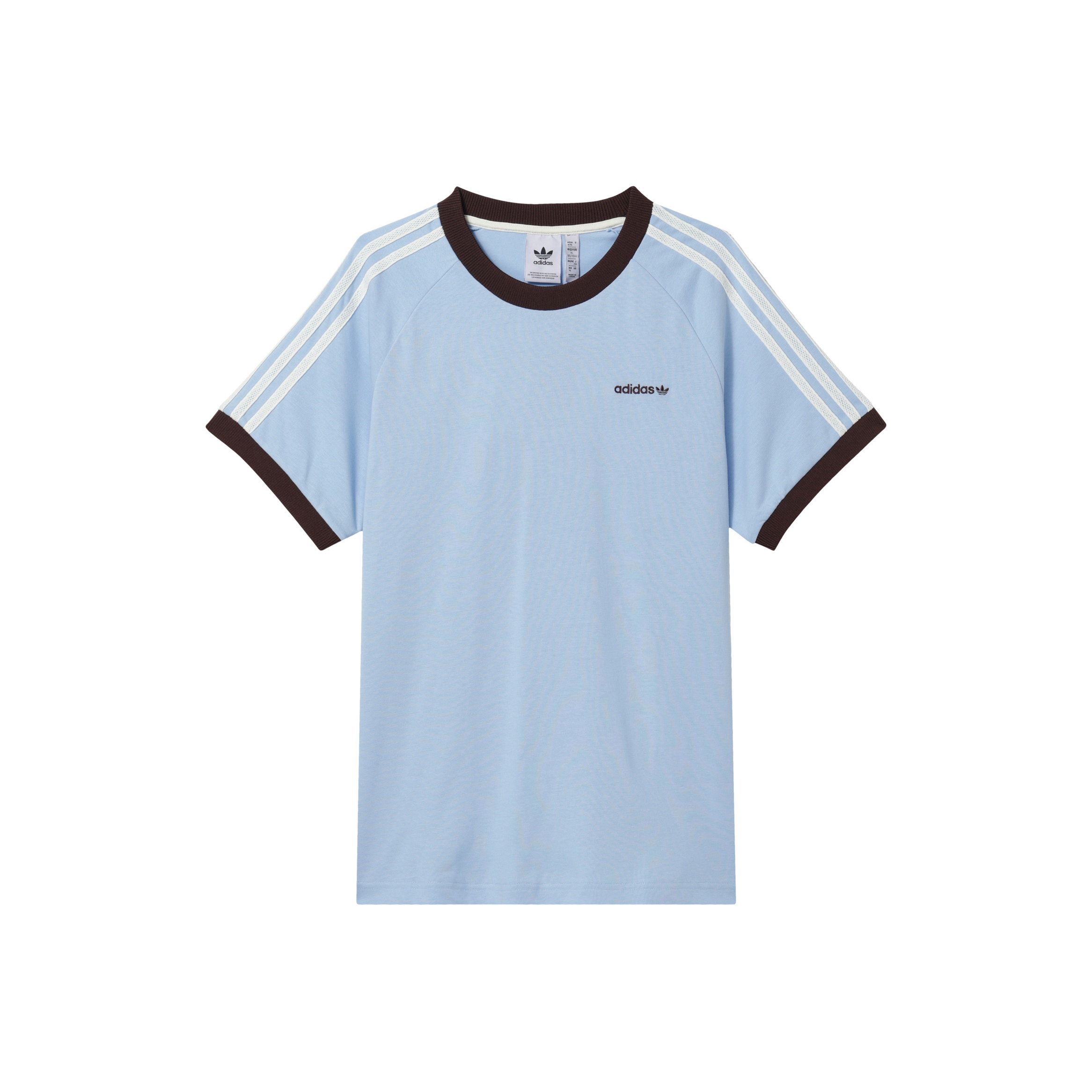 pink and blue adidas shirt